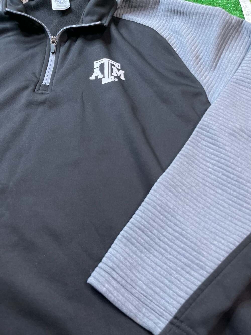 Rivalry Threads Texas A&M Aggies Quarter-Zip Pullover Size 2XL Black